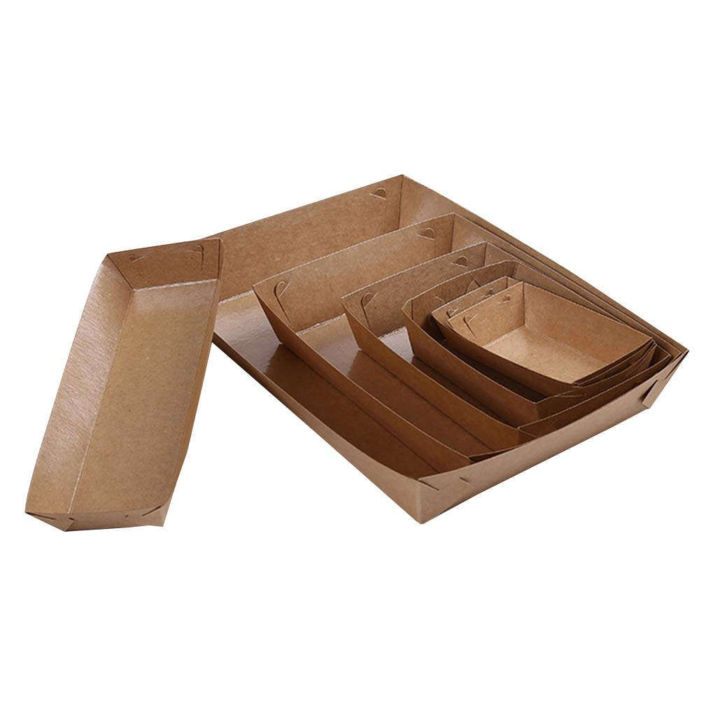 Food Snacks For Party - 30Pcs Disposable Boat Packing Box Food