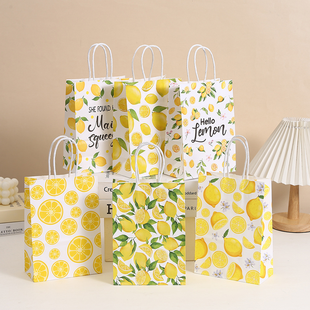 Food Snacks For Party - 6pcs Tropical Summer Hello Lemon Theme