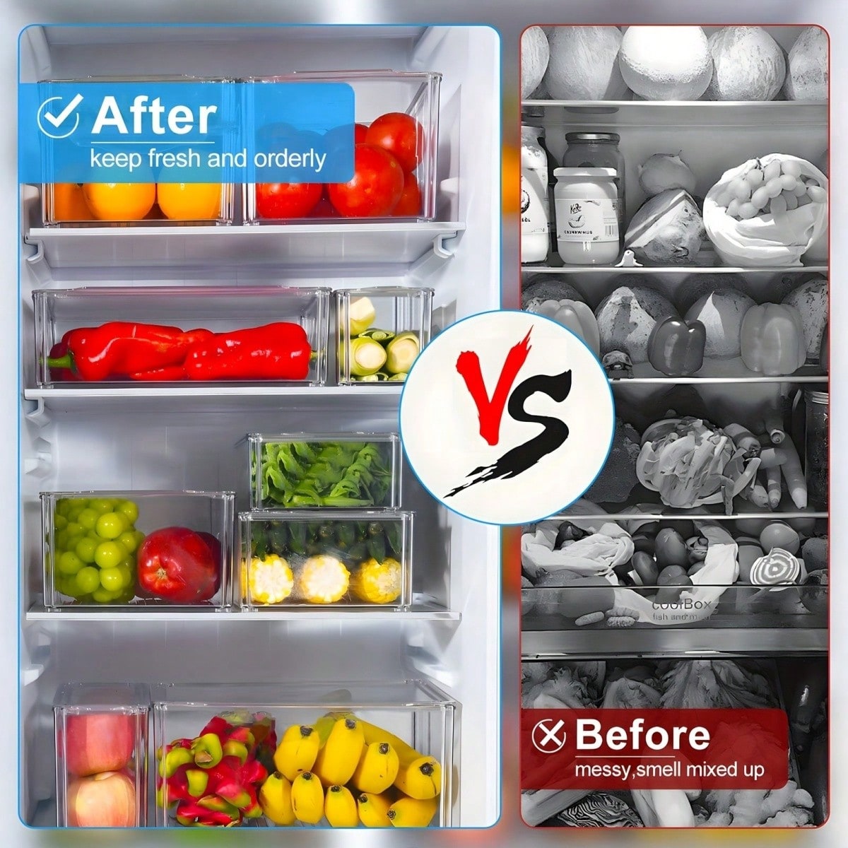 7/14 Pack Stackable Fridge Org - đánh giá và giá Food Snacks For Party