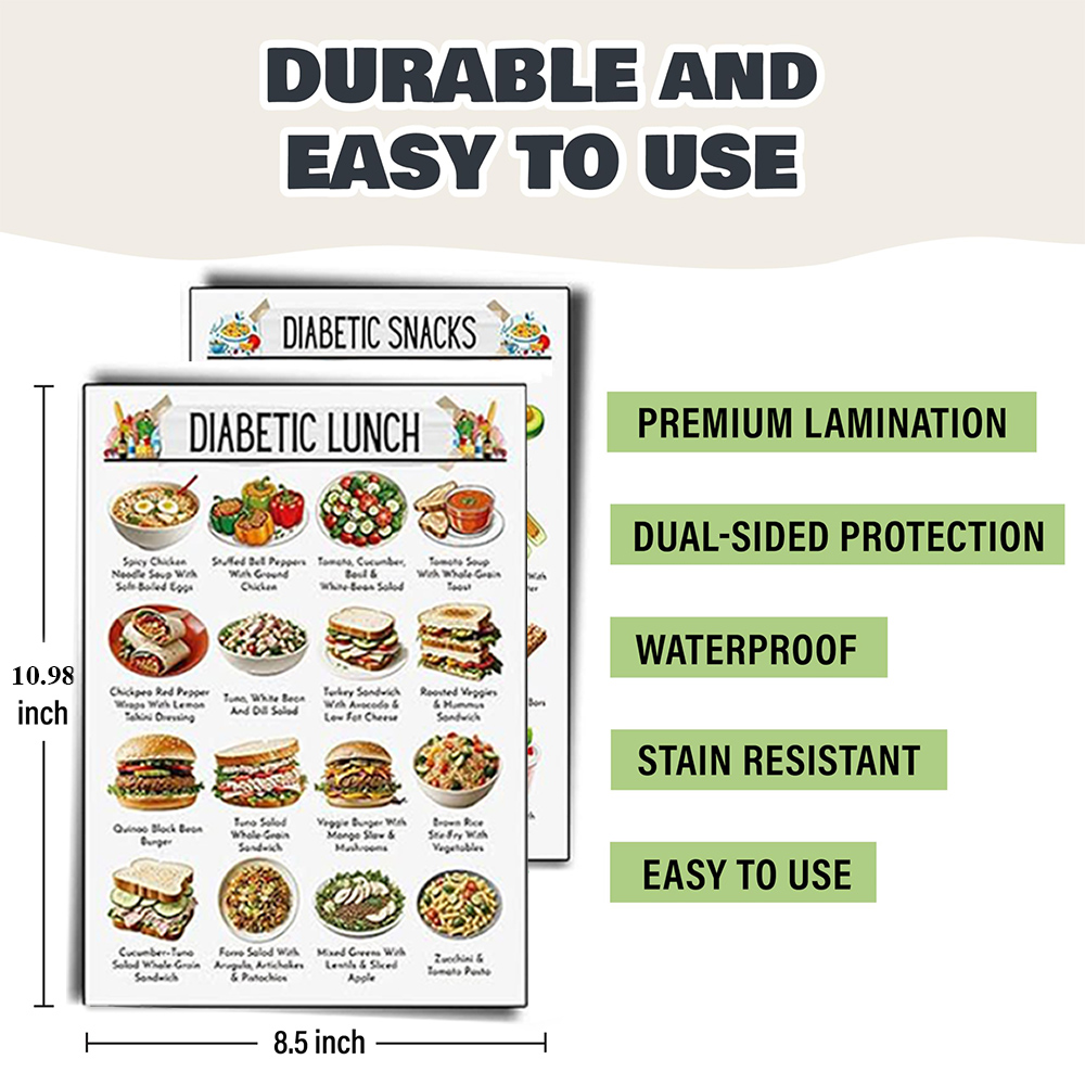 12pcs Diabetic Meal Planner Un - đánh giá và giá Food Snacks Healthy