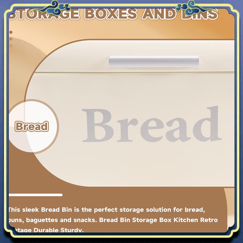 Vintage Bread Box Cupboard Iro - đánh giá và giá Food E Snacks