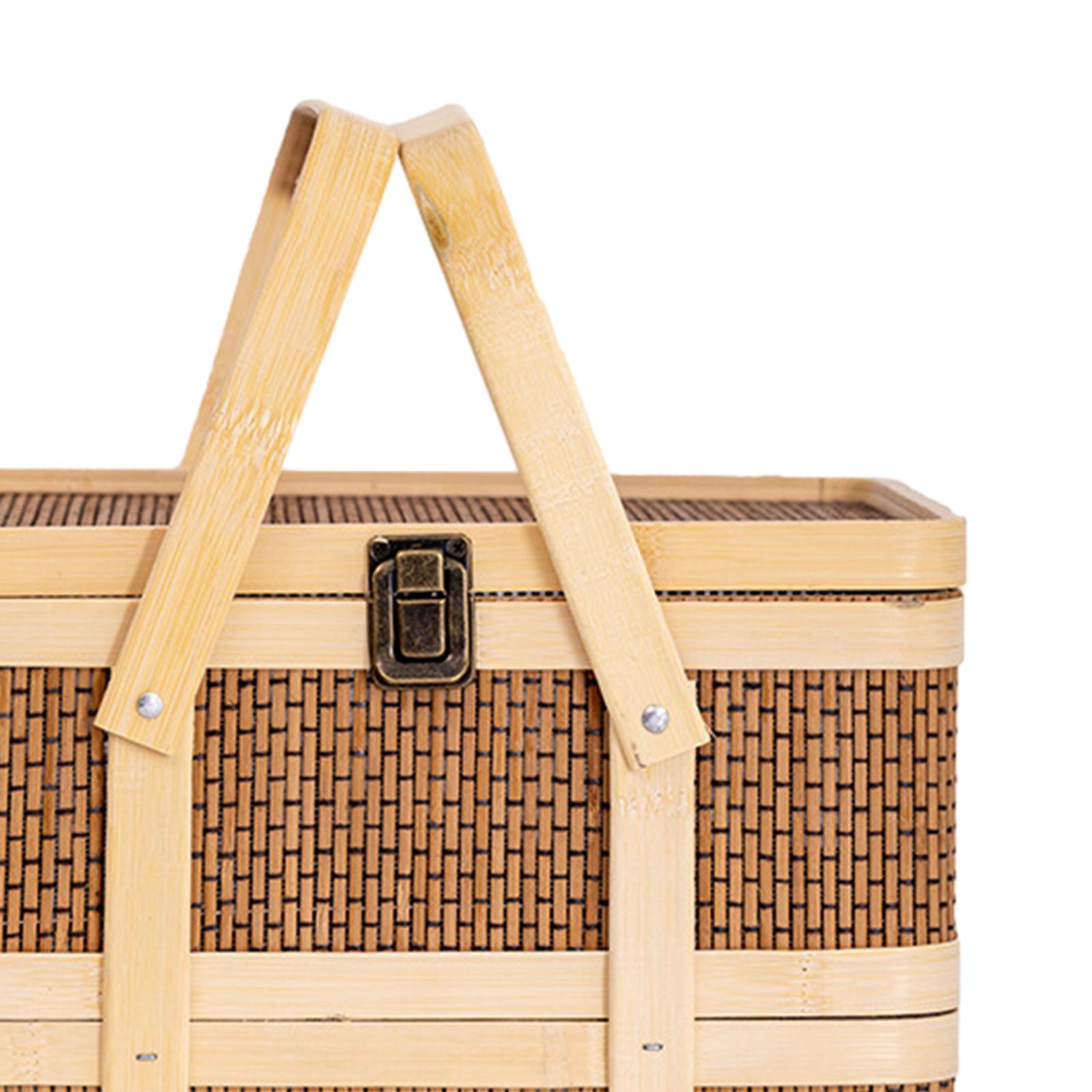 Woven Picnic Basket,Food Stora - đánh giá và giá Snacks Food Hamper Basket