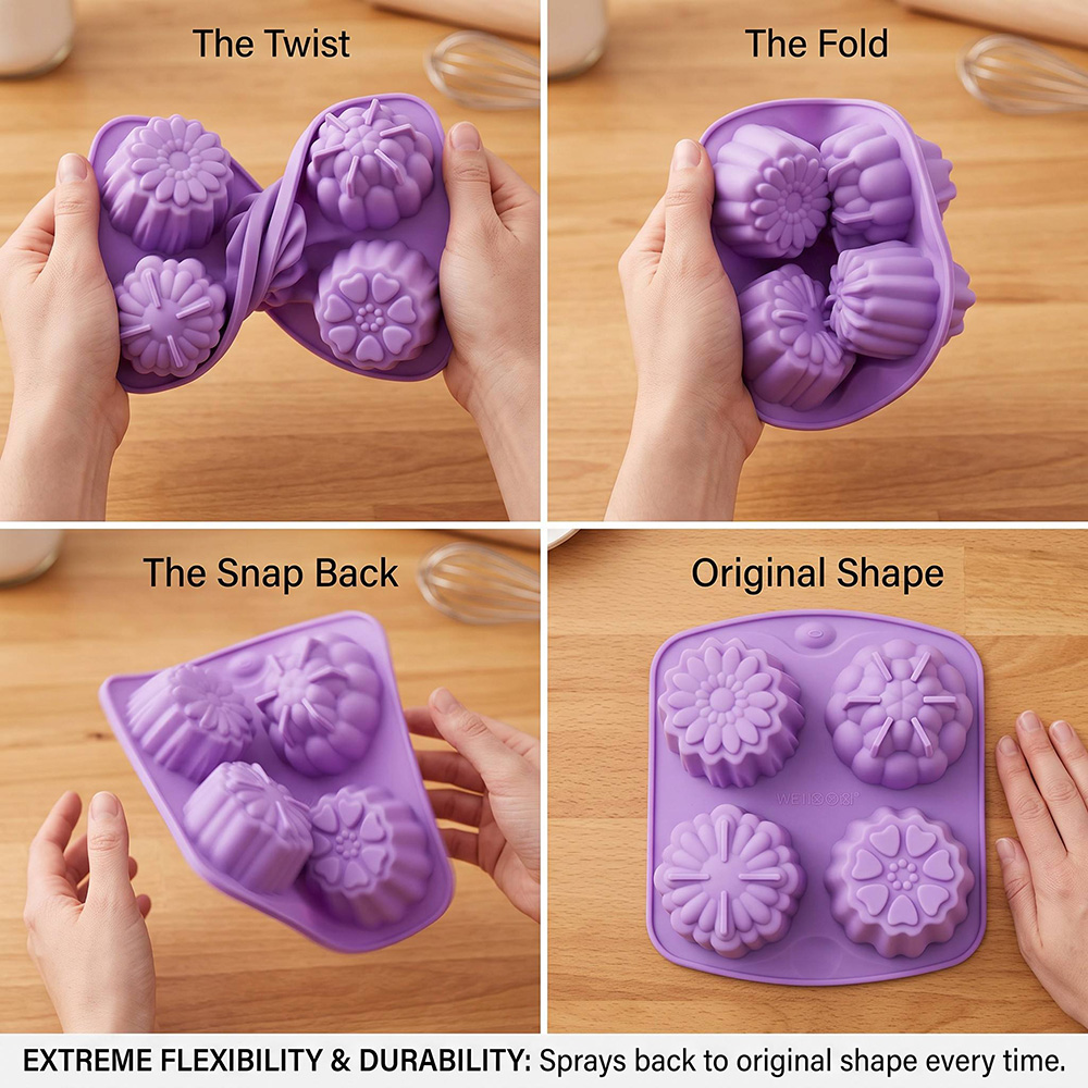BPA Free 4-Hole Flower Shaped  - đánh giá và giá Food Snacks Healthy